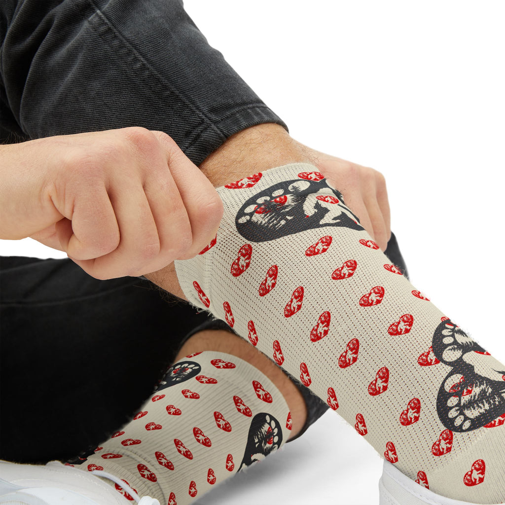 Heart of the Wild – Bigfoot Romance Crew Socks