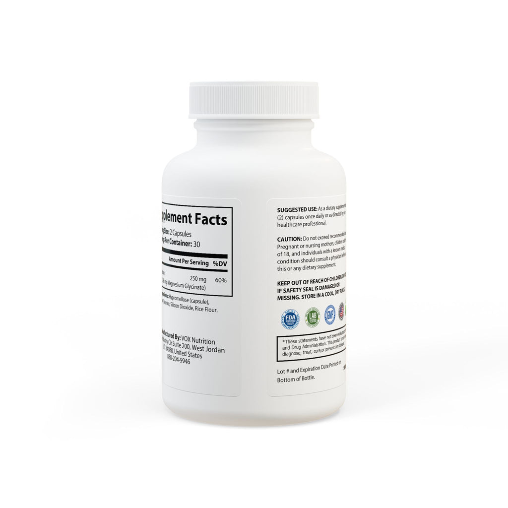 WildBound Magnesium Glycinate Supplement (60 Capsules) - Hidden Realm Essentials