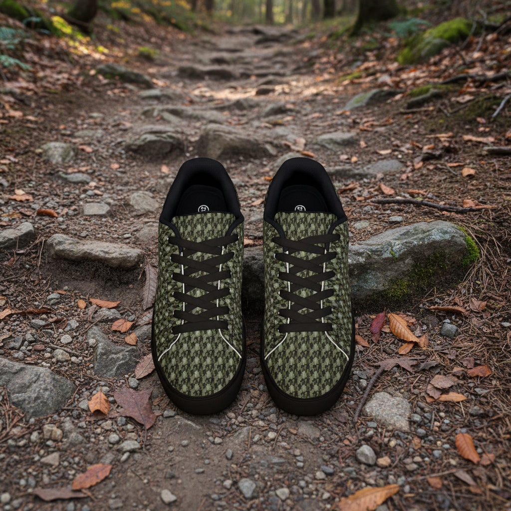 Shadow Stalker Low-Top Leather Sneakers