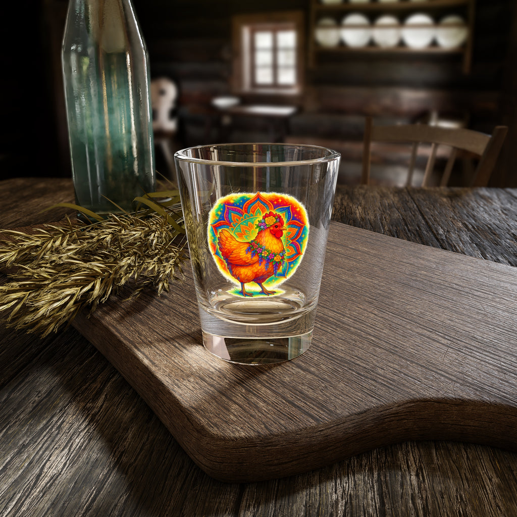 The Henlightened Shot Glass
