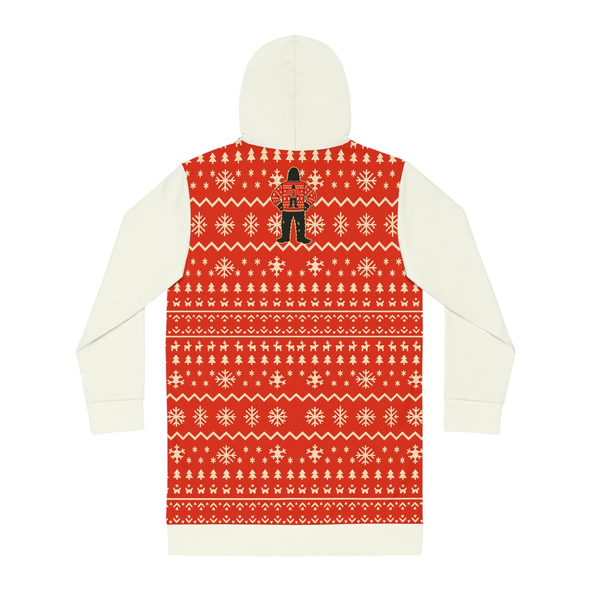 Bigfoots Ugly Christmas Sweater – Women’s Hoodie Dress