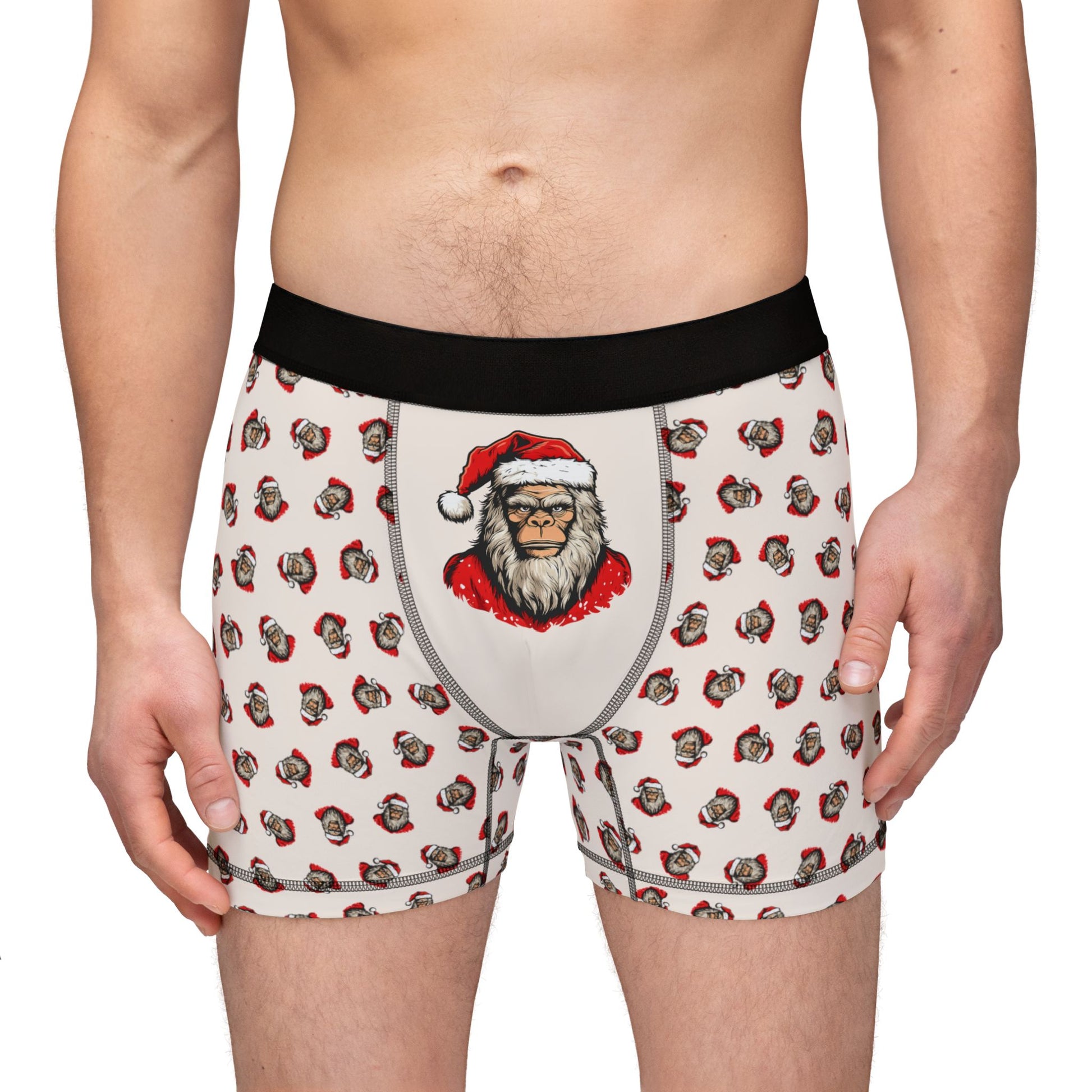 Santa Squatch – Men’s Holiday Boxers