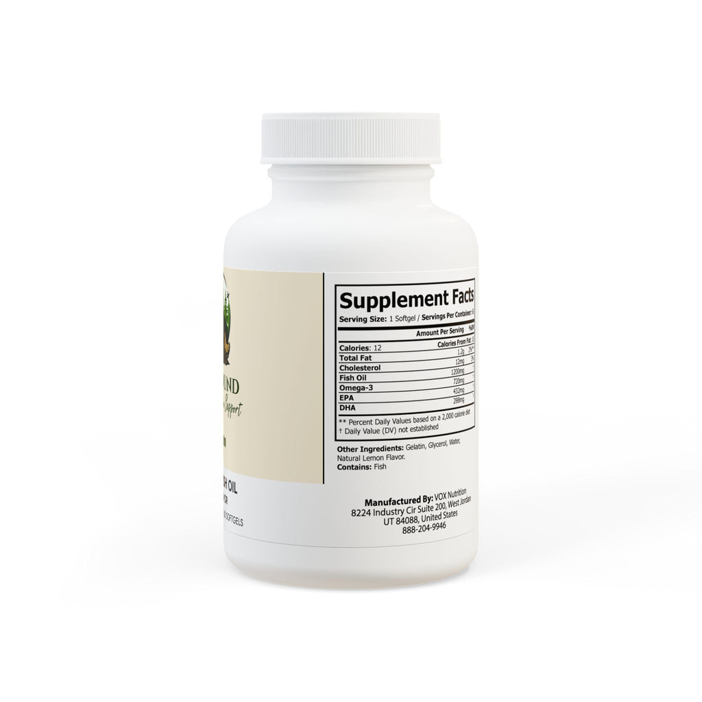 WildBound Omega 3 Fish Oil Supplement (60 Softgels) - Hidden Realm Essentials