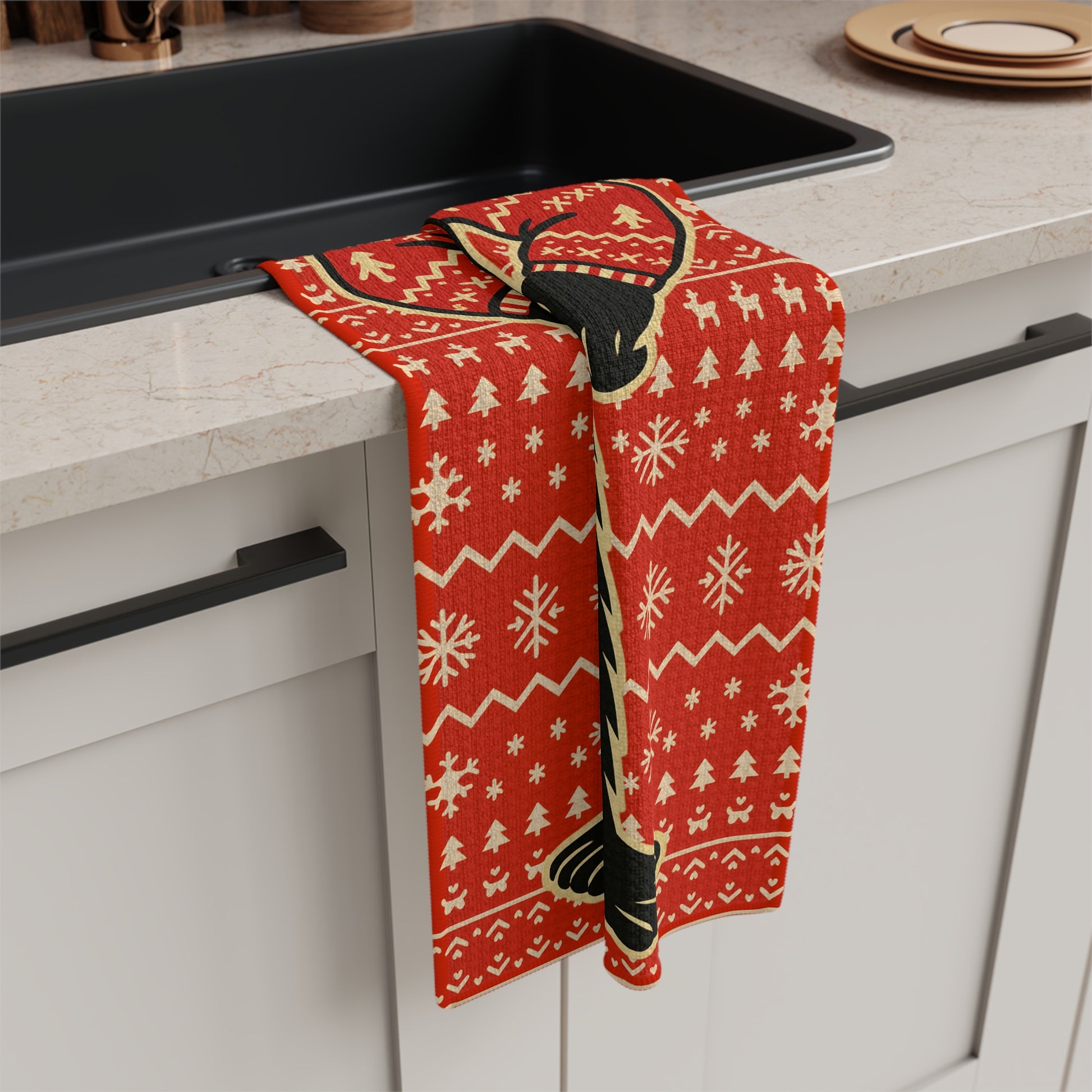 Bigfoots Ugly Christmas Sweater – Kitchen Towel