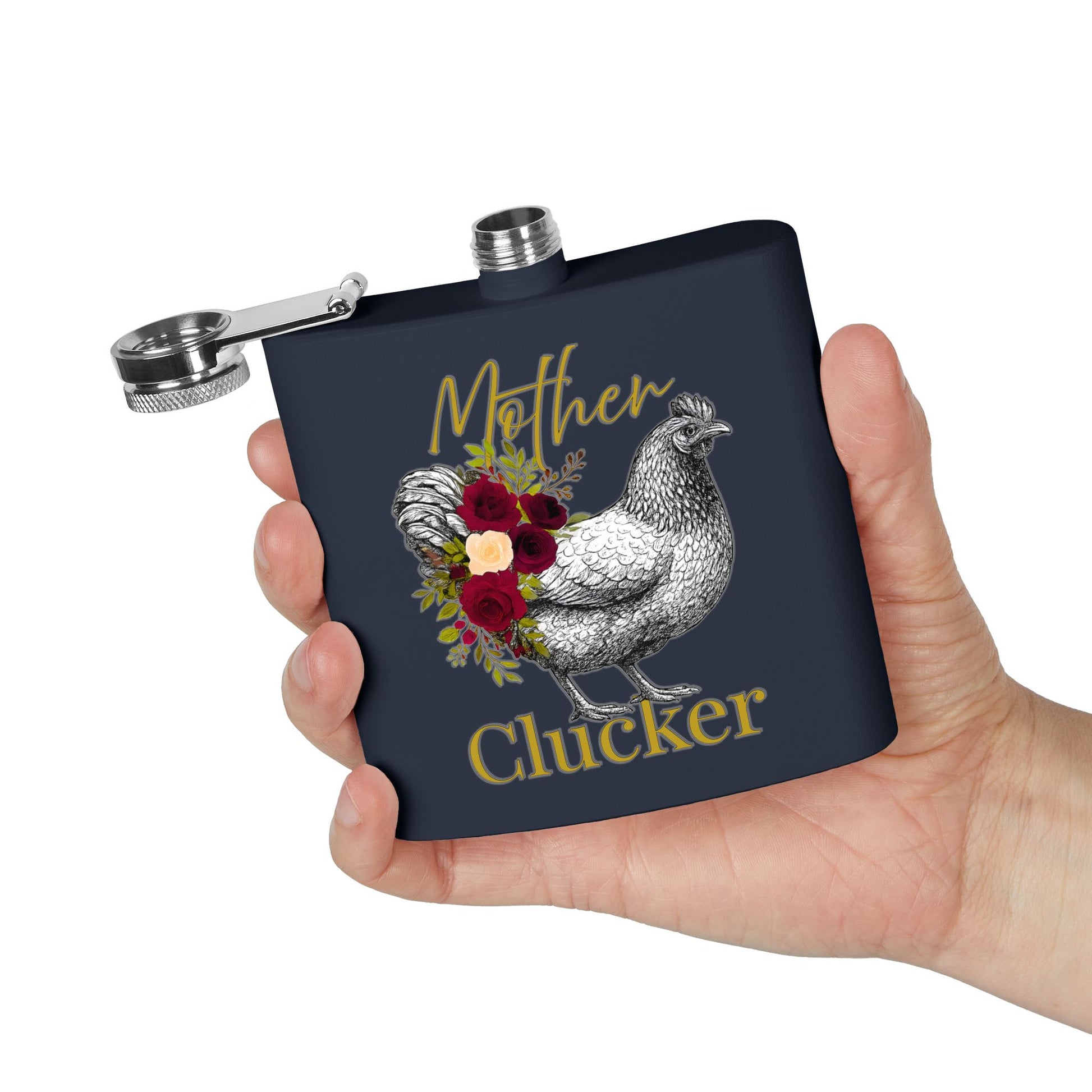 Mother Clucker – Stainless Steel Flask