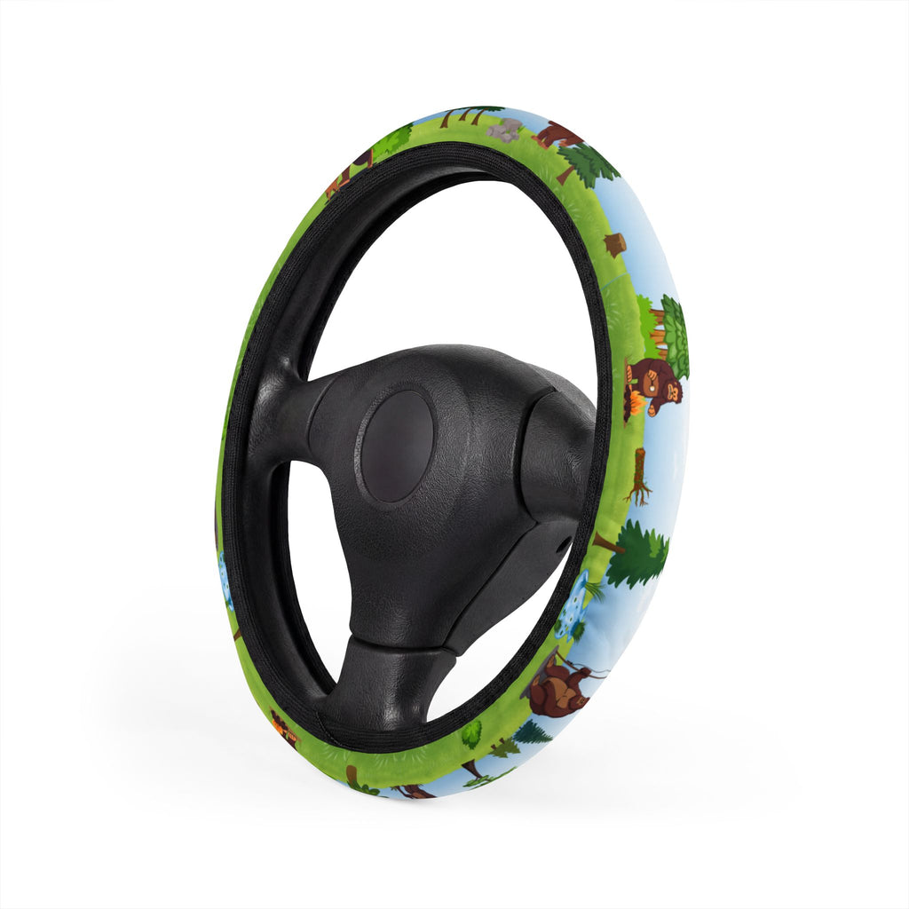 Bigfoot Adventure Steering Wheel Cover