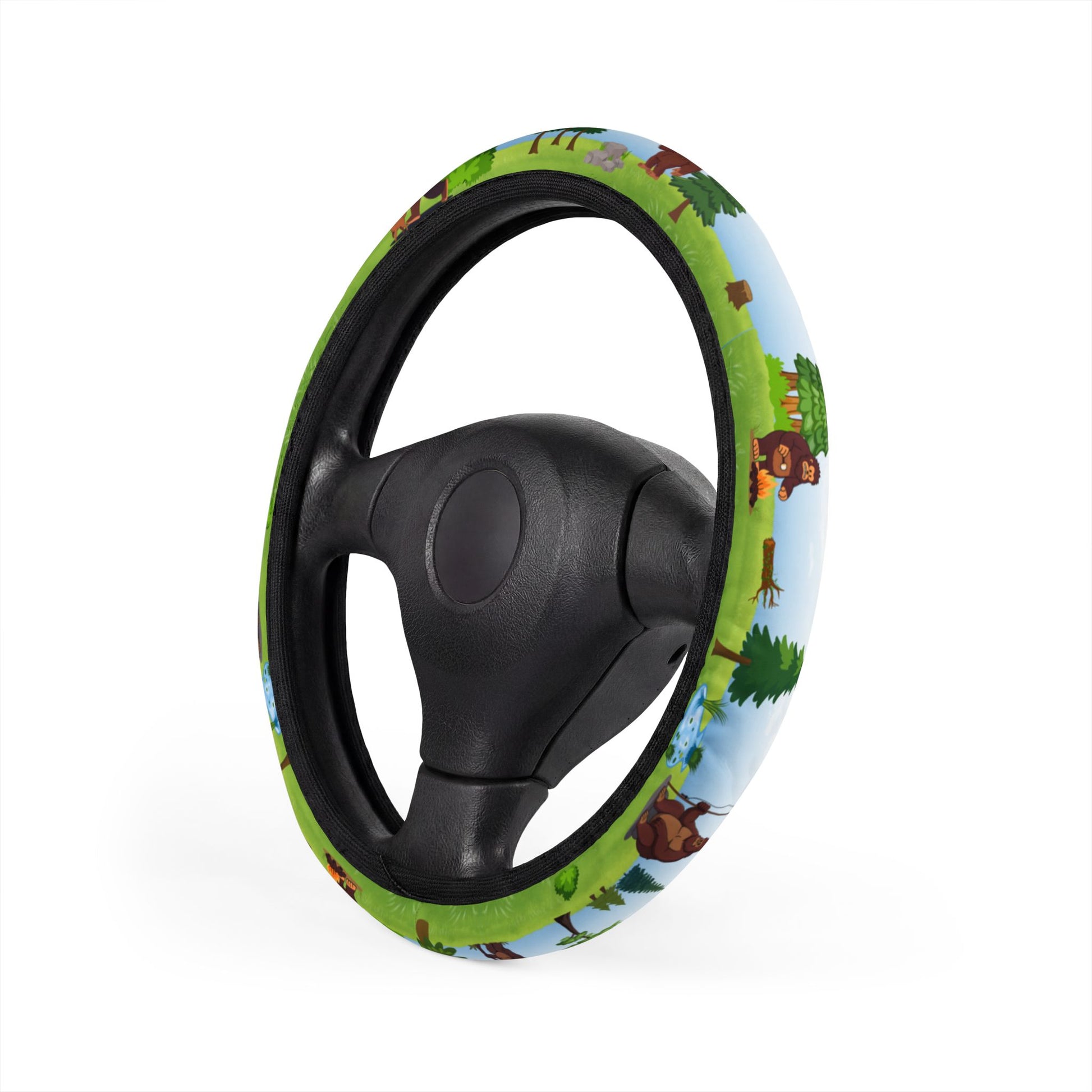 Bigfoot Adventure Steering Wheel Cover