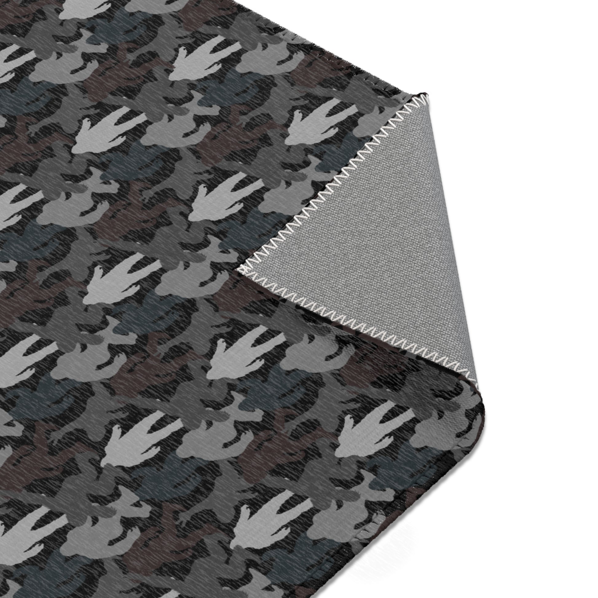 Shadow Stalker Camo – Woven Chenille Rug
