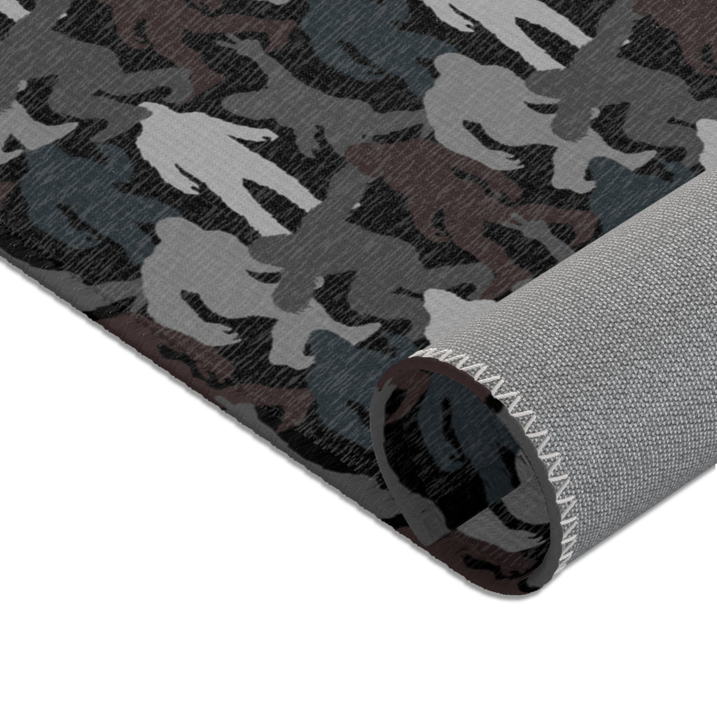 Shadow Stalker Camo – Woven Chenille Rug