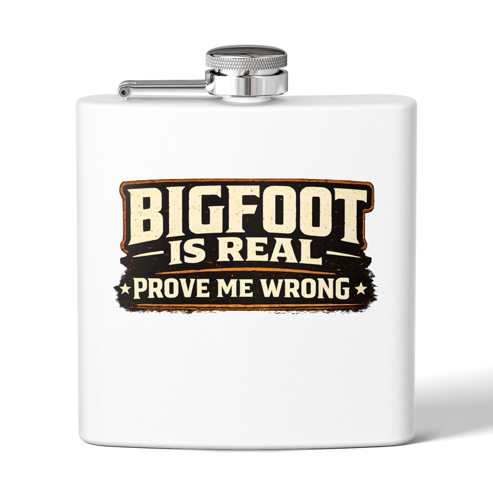 Bigfoot Is Real Flask – 6oz Stainless Steel Hip Flask