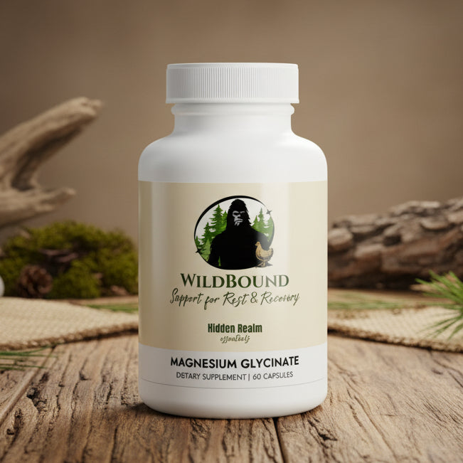 WildBound Magnesium Glycinate Supplement (60 Capsules) - Hidden Realm Essentials