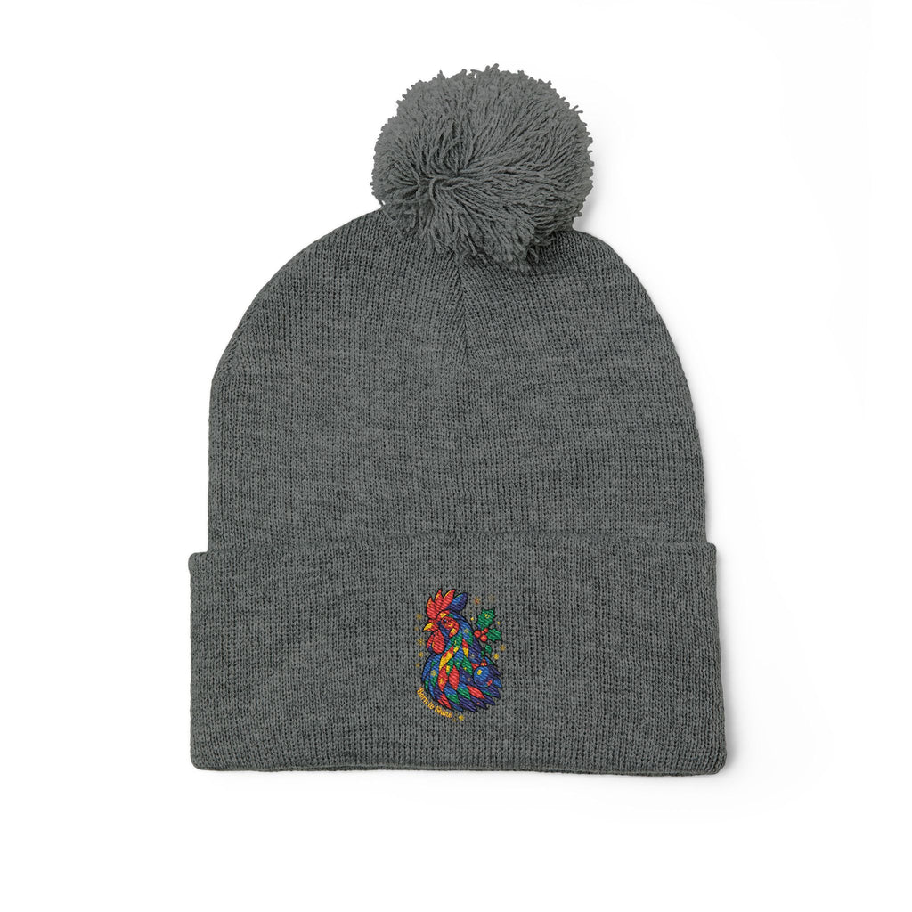 Born to Shine – Cozy Pom Knit Beanie