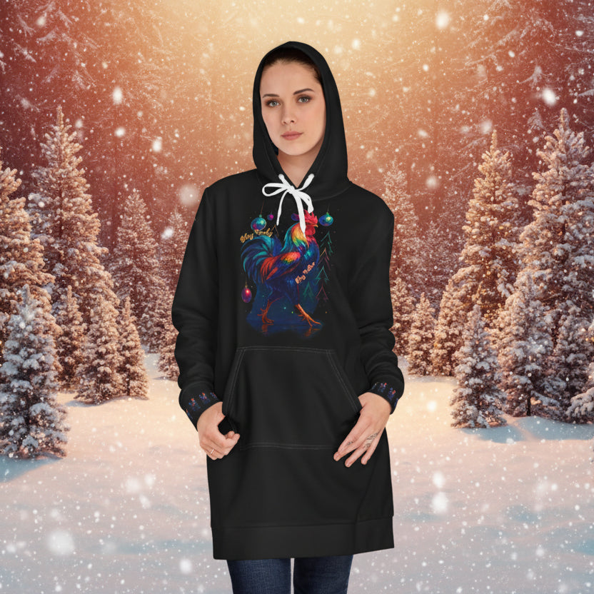 Stay Funky, Stay Festive – Women’s Hoodie Dress
