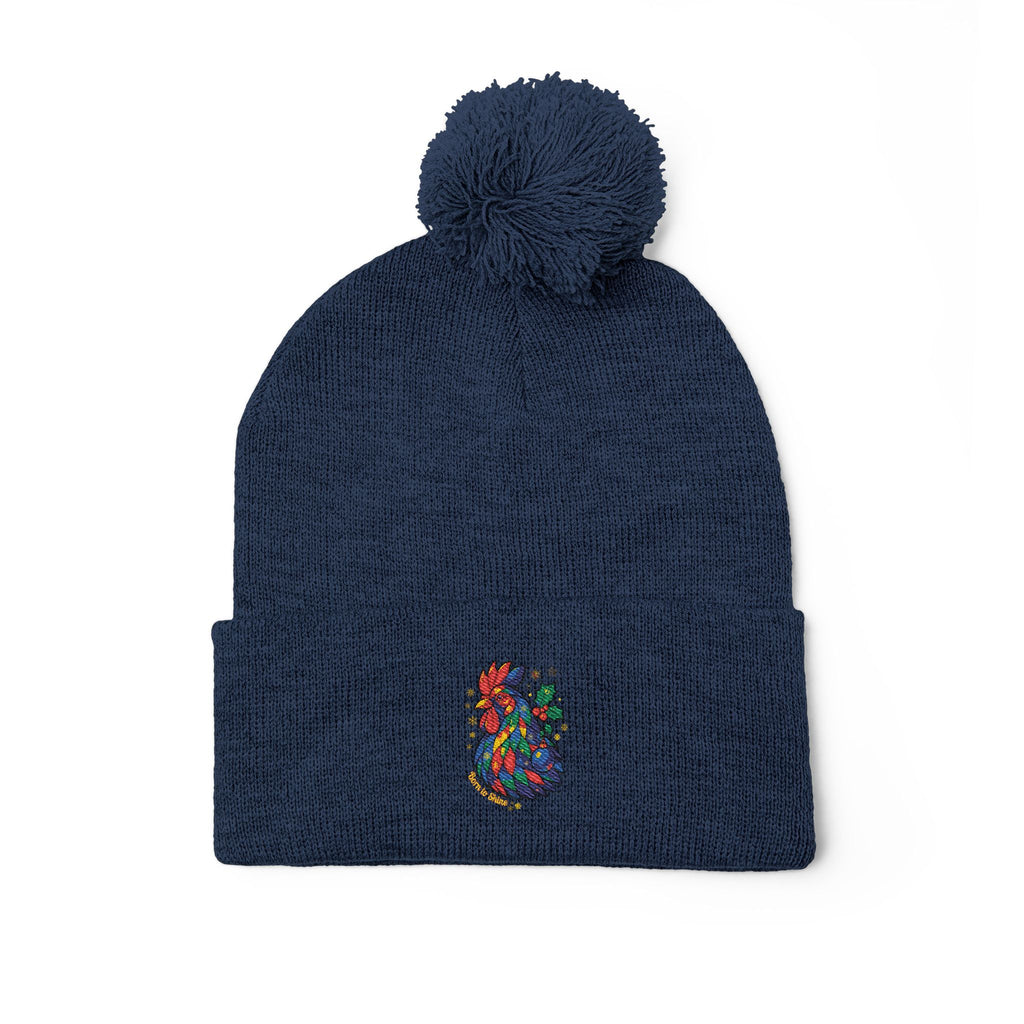 Born to Shine – Cozy Pom Knit Beanie