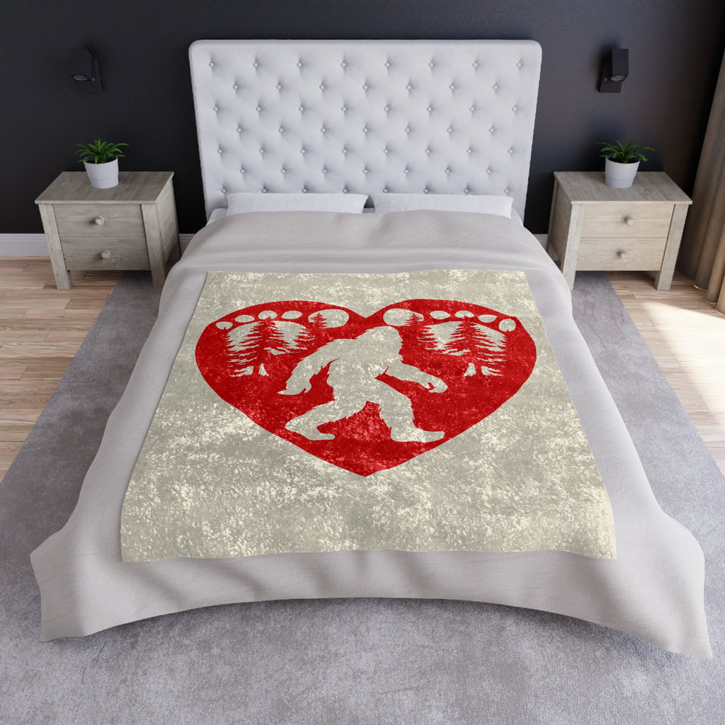 Heart of the Wild – Crushed Velvet Throw Blanket