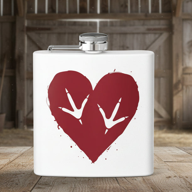 Heart of the Coop – Stainless Steel Flask