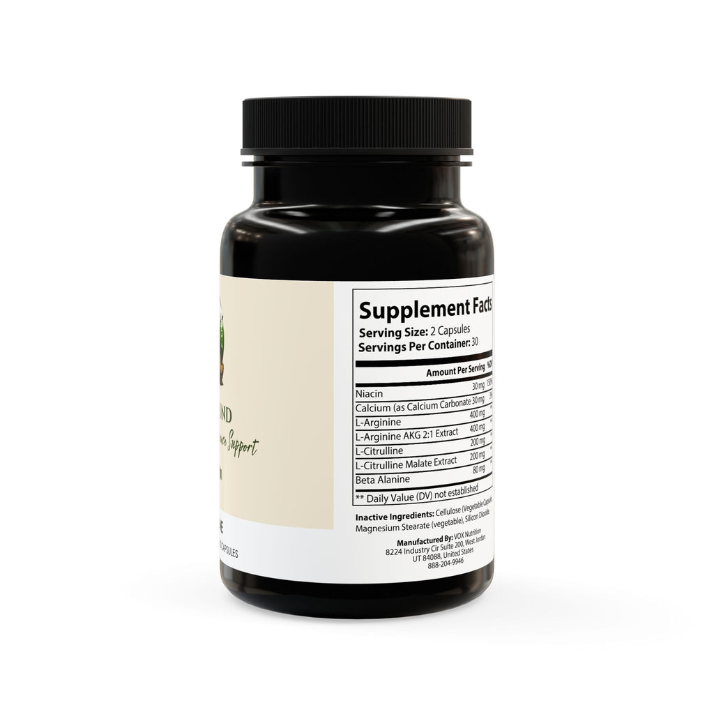 WildBound L-Arginine Supplement (60 Capsules) - Hidden Realm Essentials