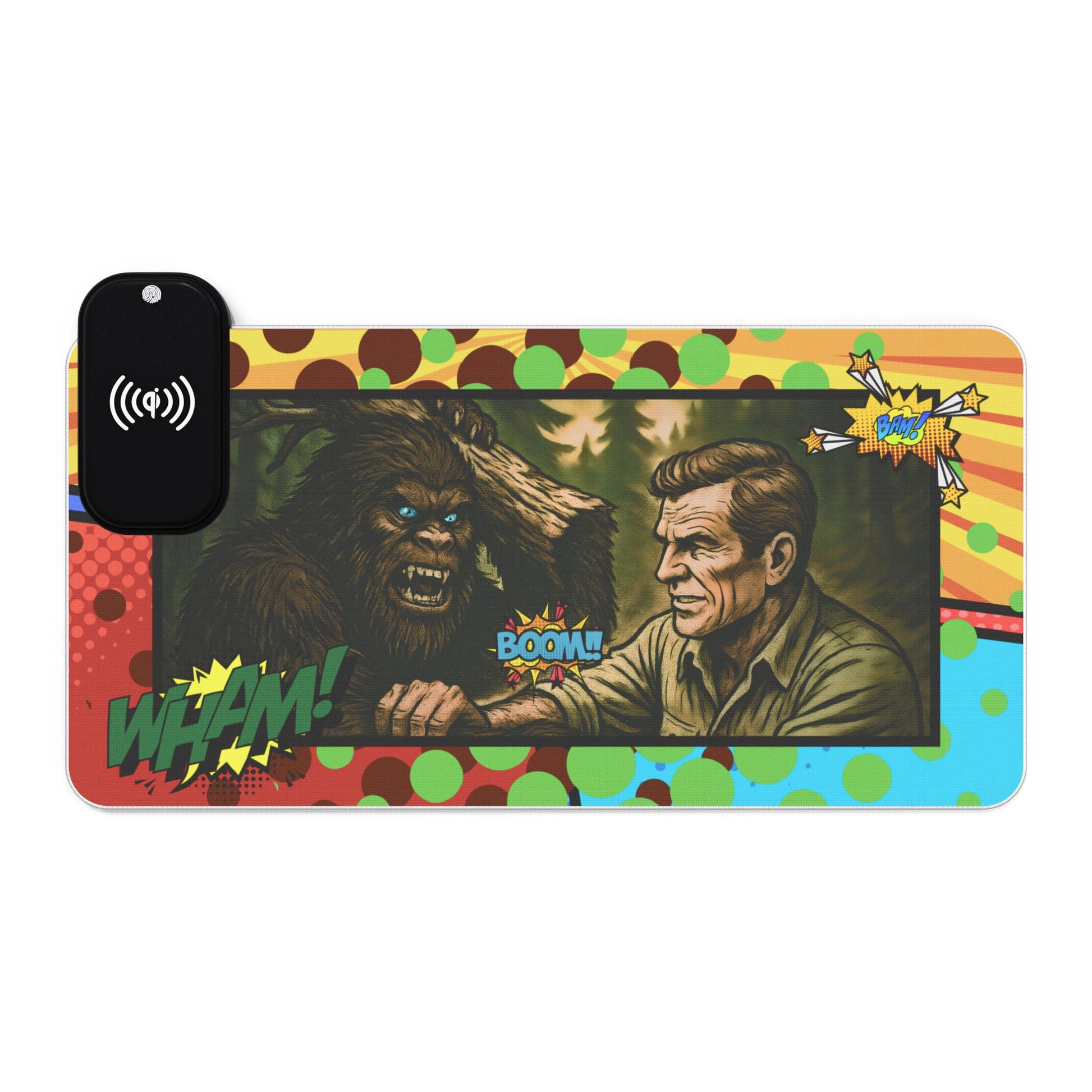 Boom Bam: Legends Unleashed – LED Wireless Charging Mouse Pad
