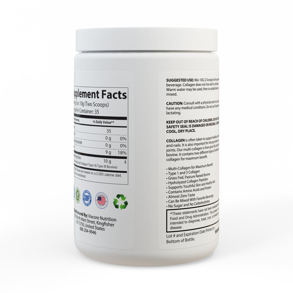 WildBound Collagen Peptides Type I & III Supplement (350g, 12.3oz) - Hidden Realm Essentials