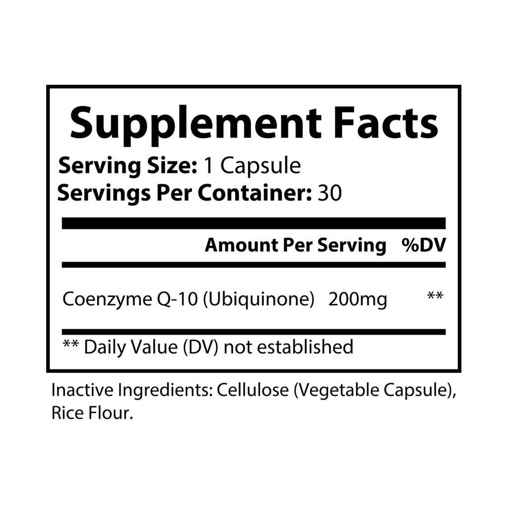 WildBound CoQ10 (Ubiquinone) Supplement (30 Capsules) - Hidden Realm Essentials