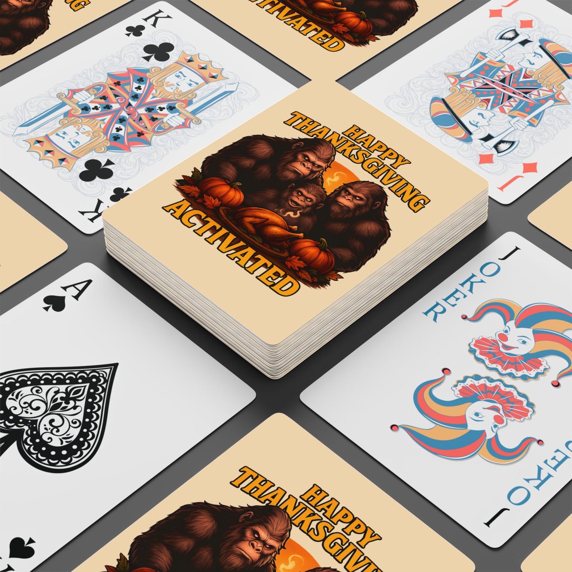 Thanksgiving Poker Playing Cards