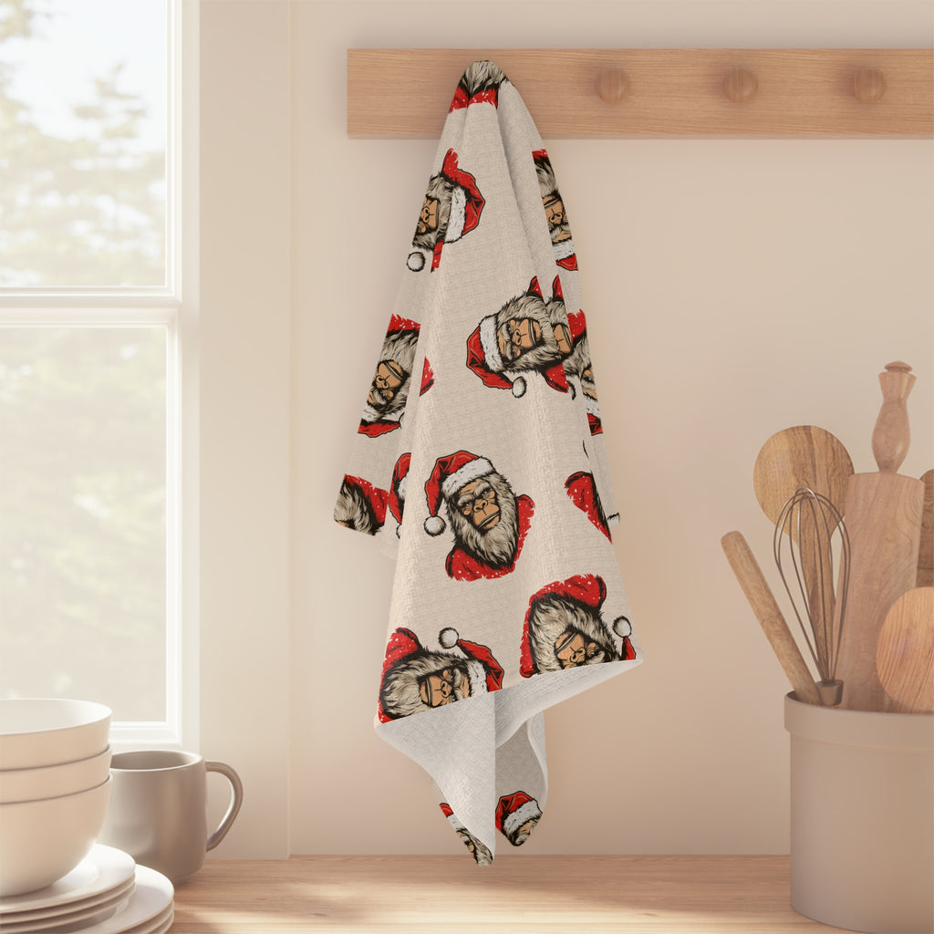Santa Squatch – Holiday Microfiber Tea Towel