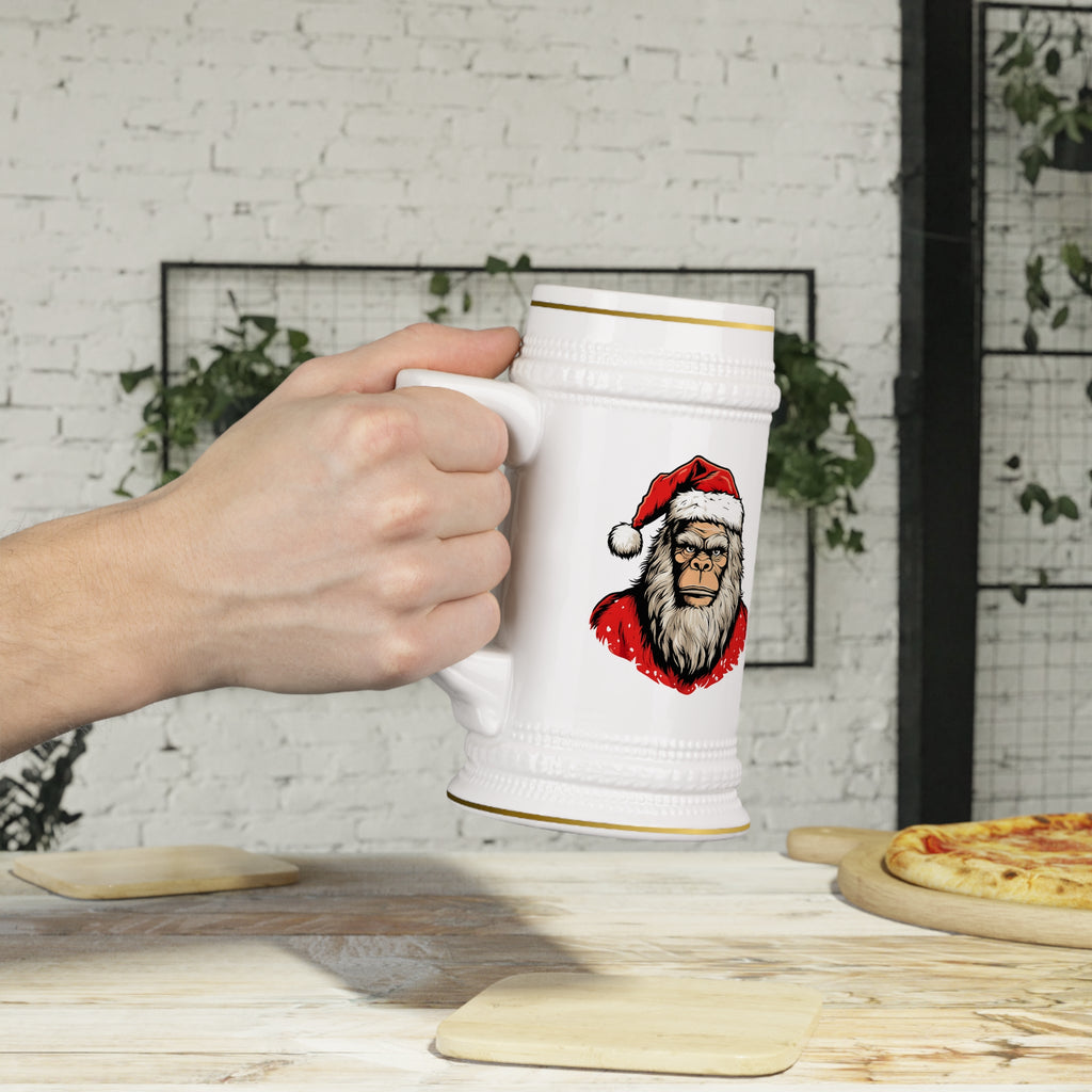 Santa Squatch – Holiday Ceramic Stein