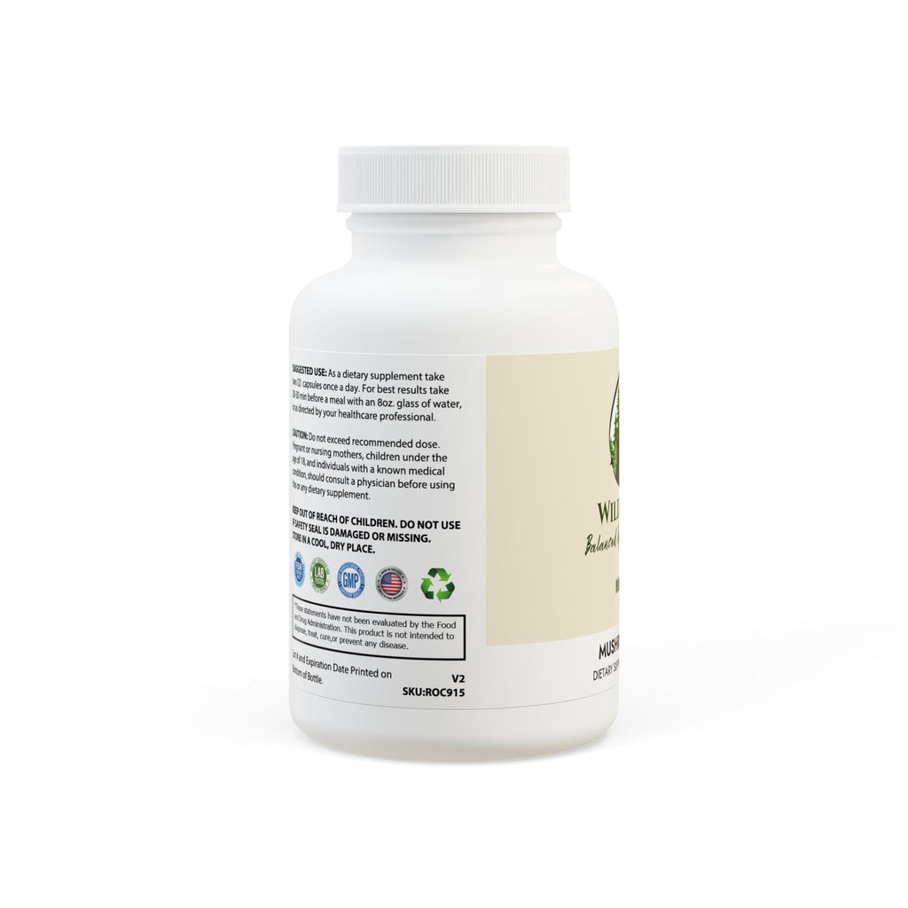 WildBound Mushroom Complex Blend Supplement (60 Capsules) -  Hidden Realm Essentials