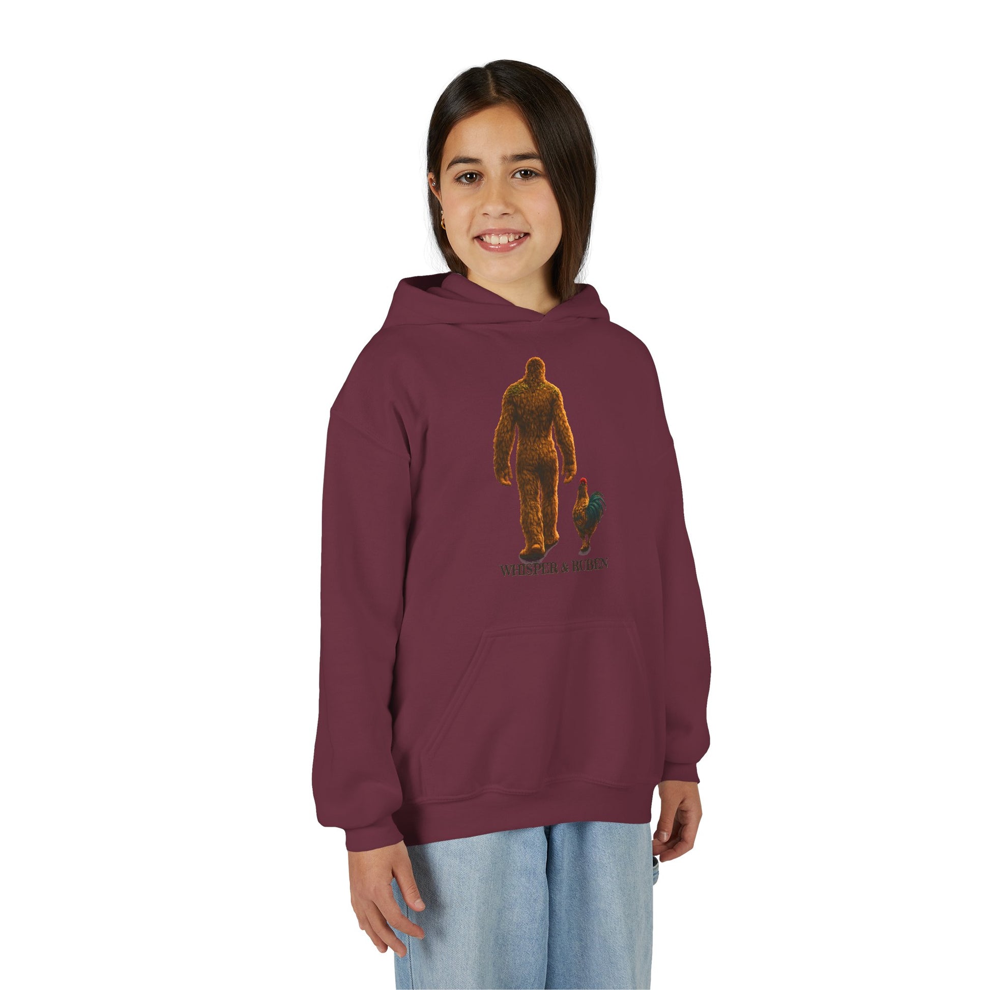 Whisper & Ruben Youth Heavy Blend Hooded Sweatshirt