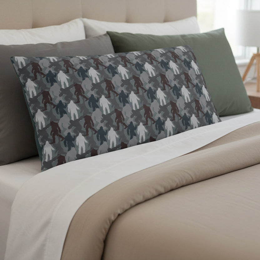 Folded blanket with a pattern of various figures on a white background