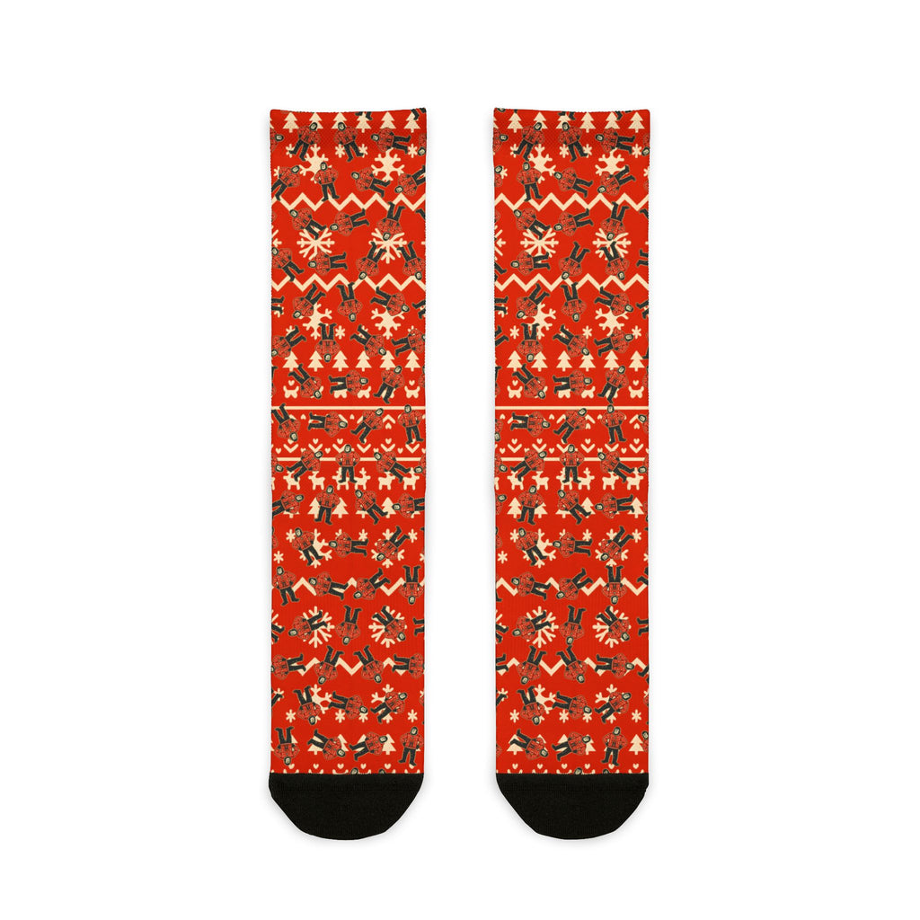 Bigfoots Ugly Christmas Sweater – Holiday Crew Socks