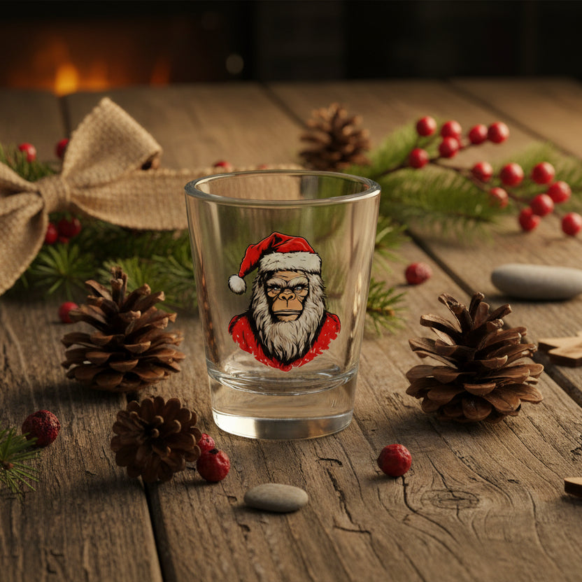 Santa Squatch Shot Glass