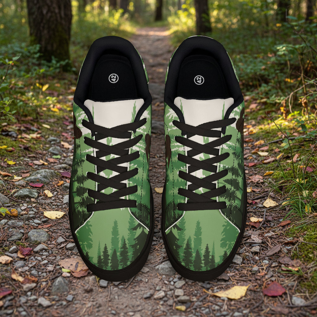 Woodland Walker Low-Top Leather Sneakers