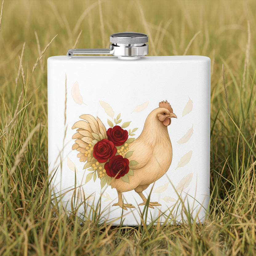 Mother Clucker Bloom – Stainless Steel Flask