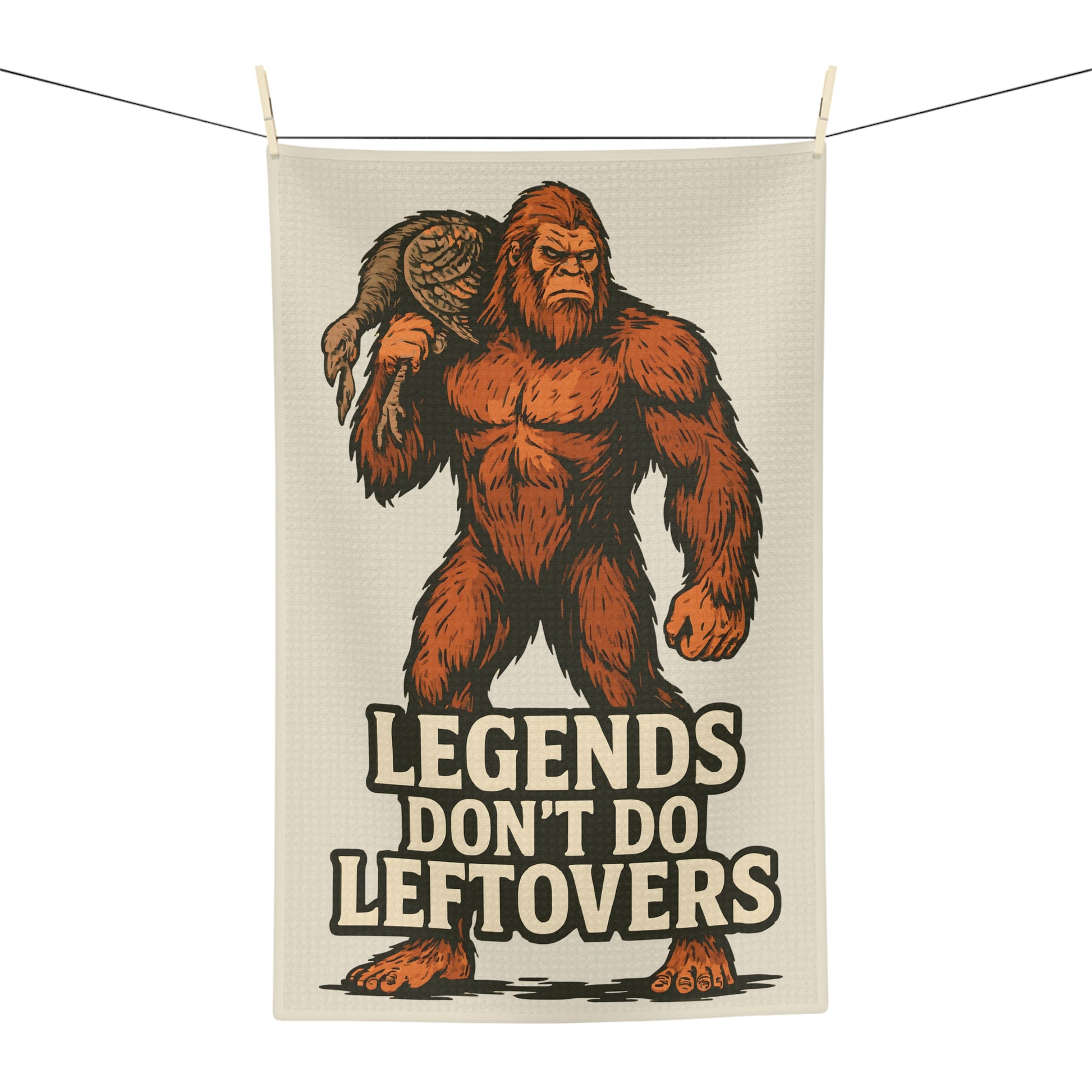 Legends Don’t Do Leftovers Microfiber Tea Towel
