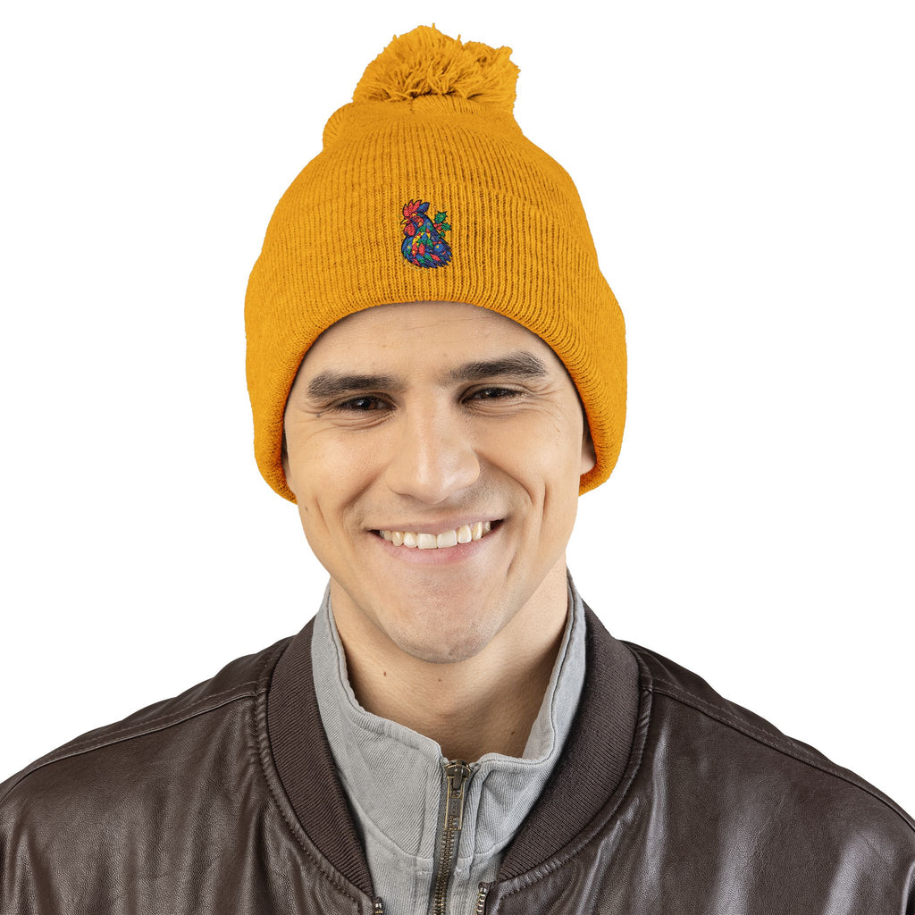 Born to Shine – Cozy Pom Knit Beanie