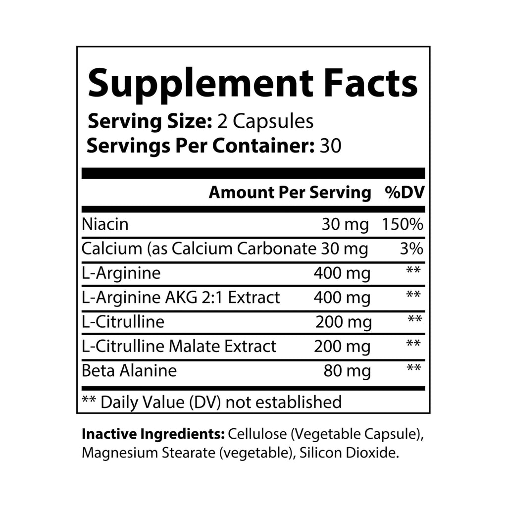 WildBound L-Arginine Supplement (60 Capsules) - Hidden Realm Essentials