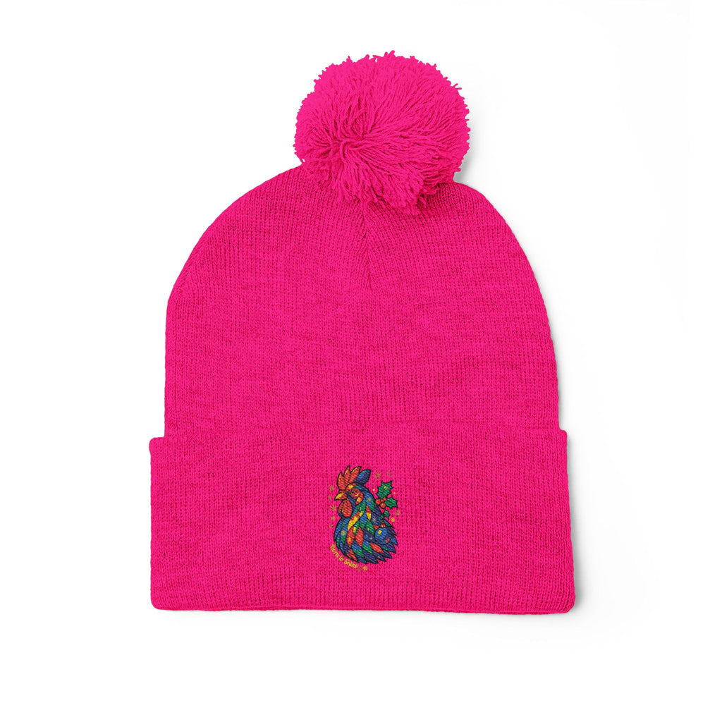 Born to Shine – Cozy Pom Knit Beanie