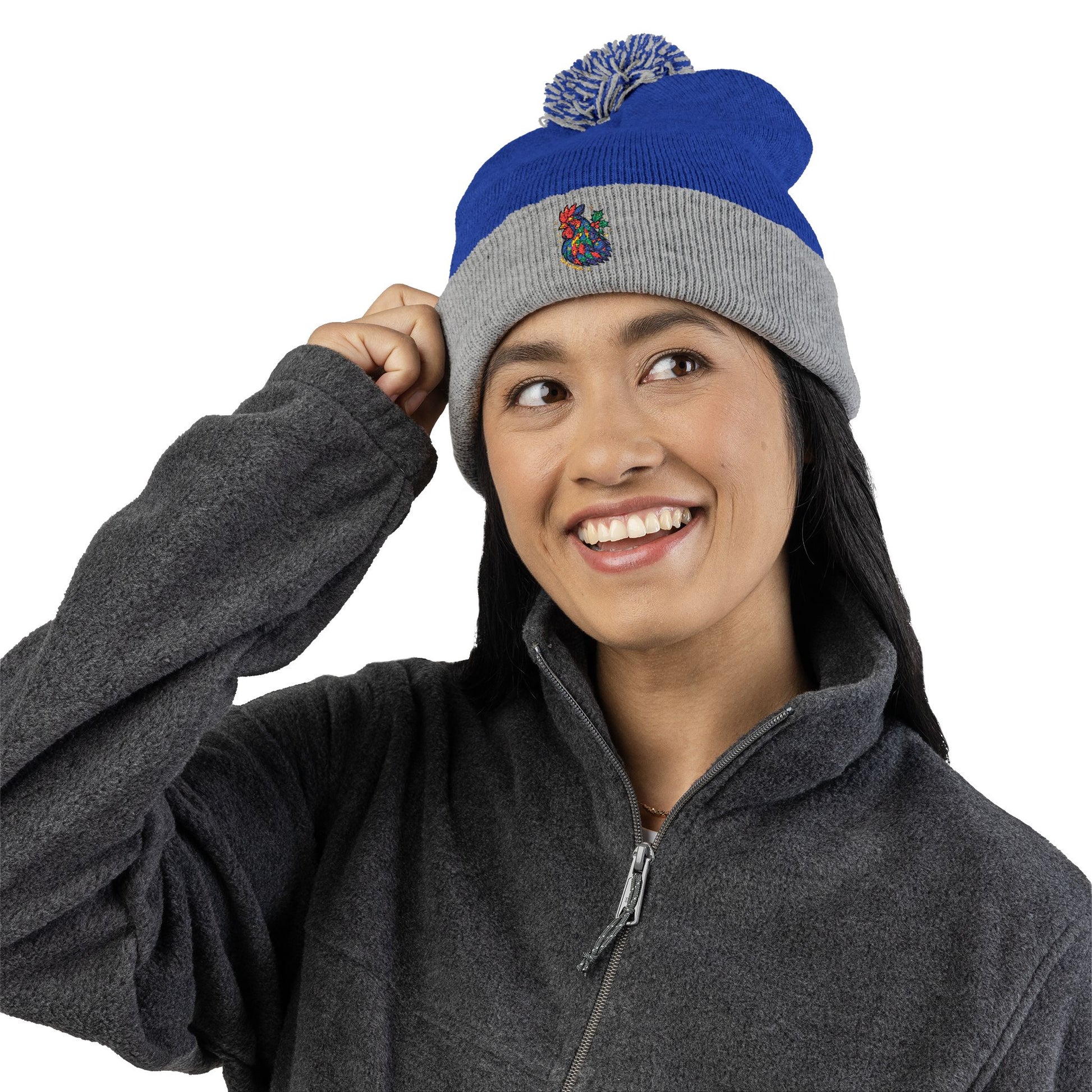 Born to Shine – Cozy Pom Knit Beanie