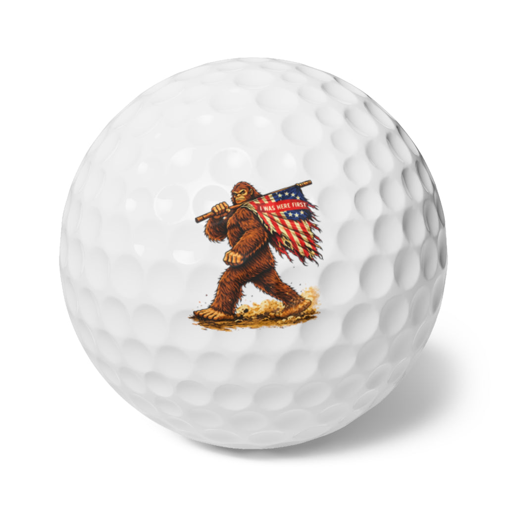 Here First Patriotic Golf Balls, 6pcs