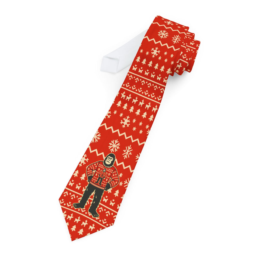 Bigfoots Ugly Christmas Sweater – Holiday Necktie