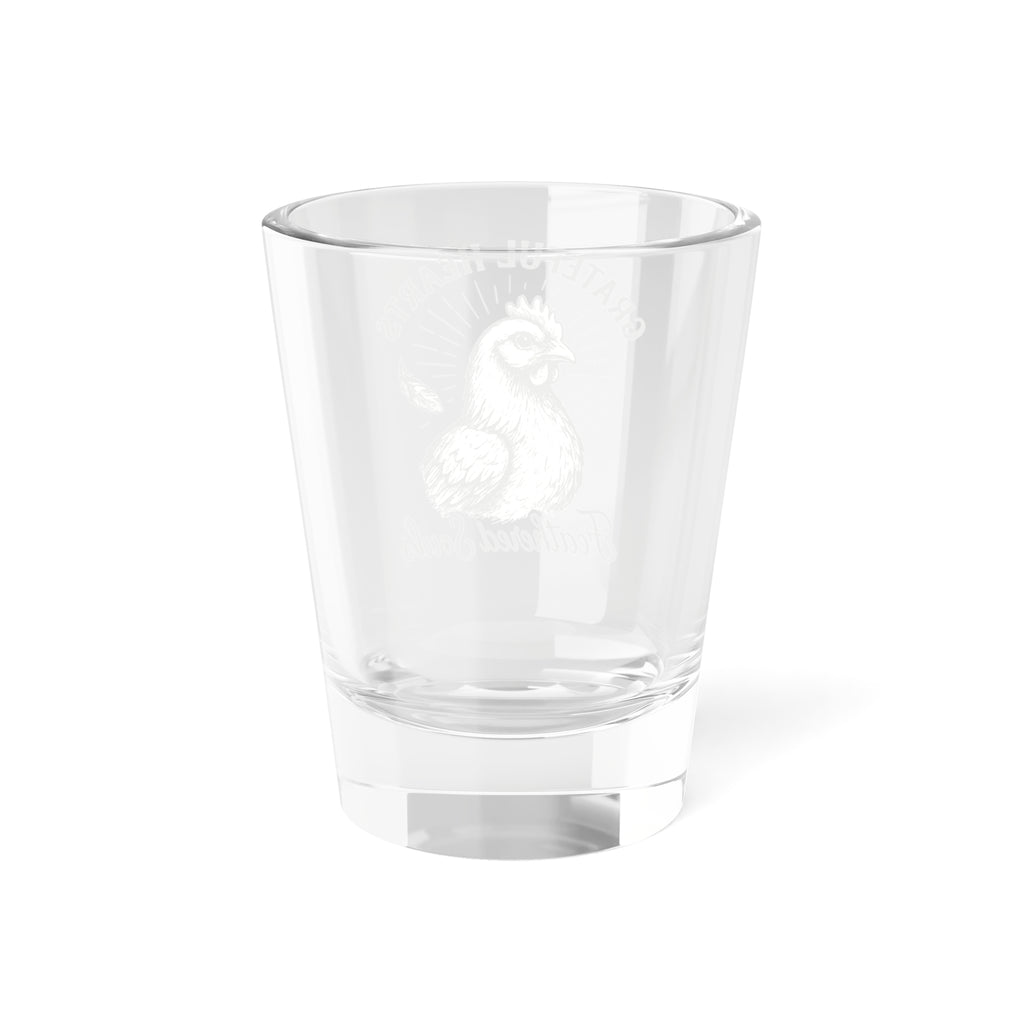 Grateful Hearts Feathered Souls Shot Glass