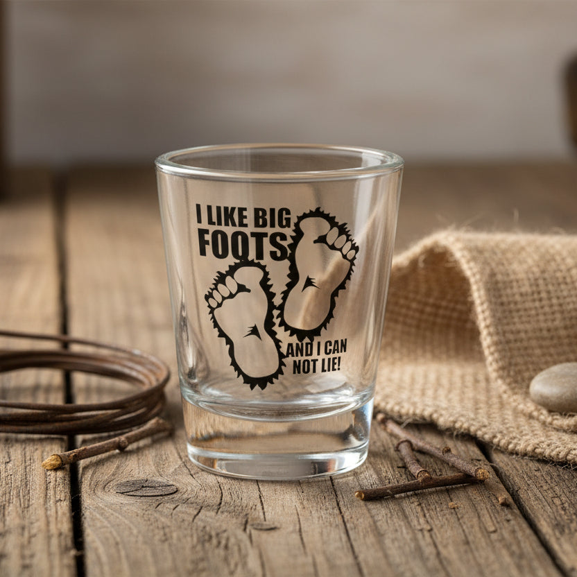 Big Foots Don’t Lie Shot Glass