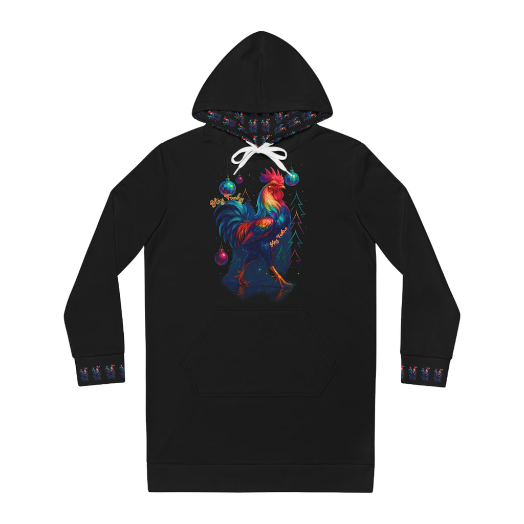 Stay Funky, Stay Festive – Women’s Hoodie Dress