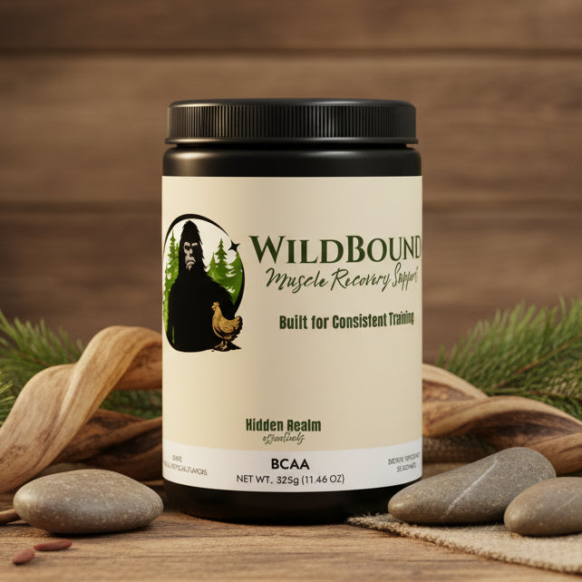 WildBound BCAA Supplement, Grape (325g, 11.46oz, 50 servings) - Hidden Realm Essentials