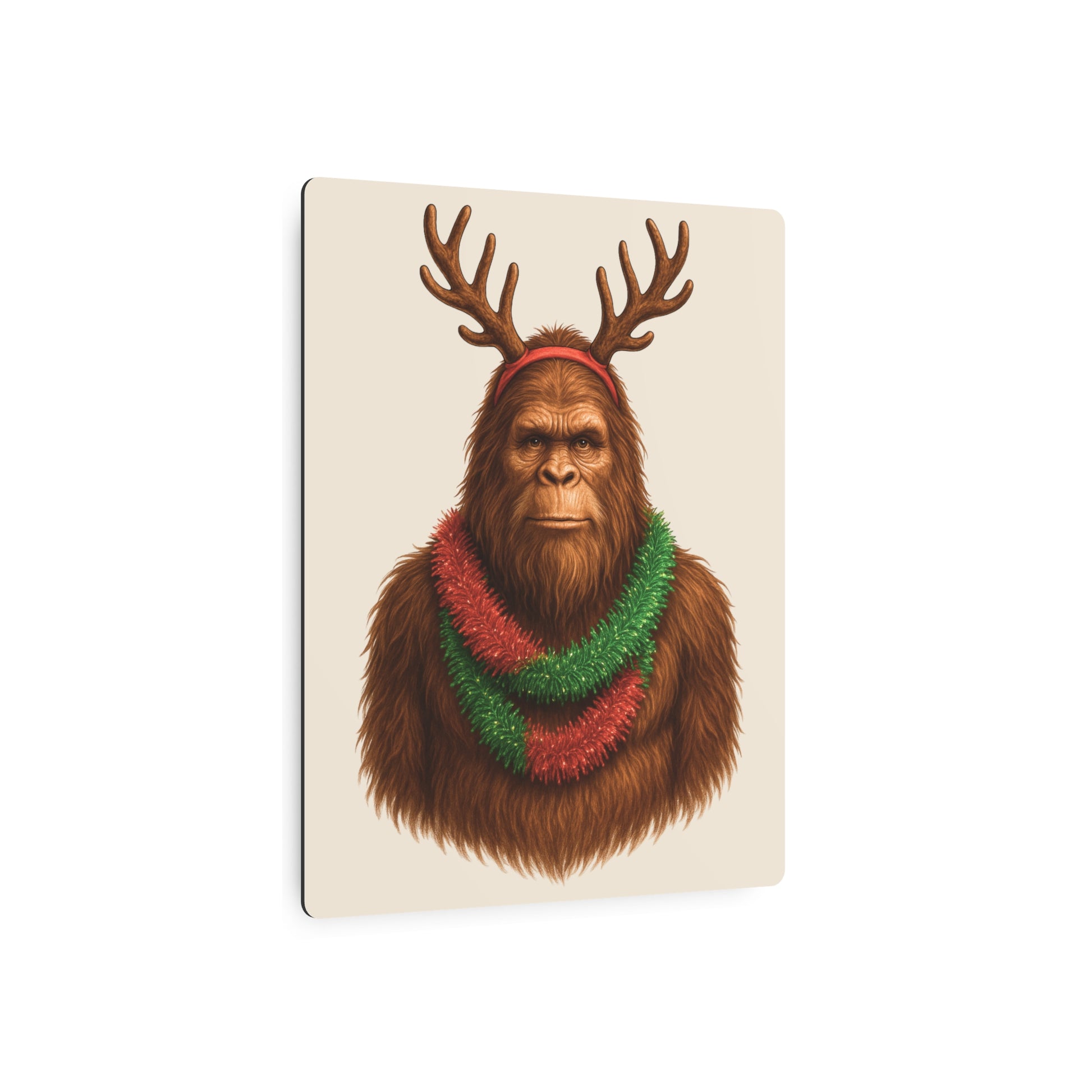 Reindeer Squatch – Metal Wall Art Sign