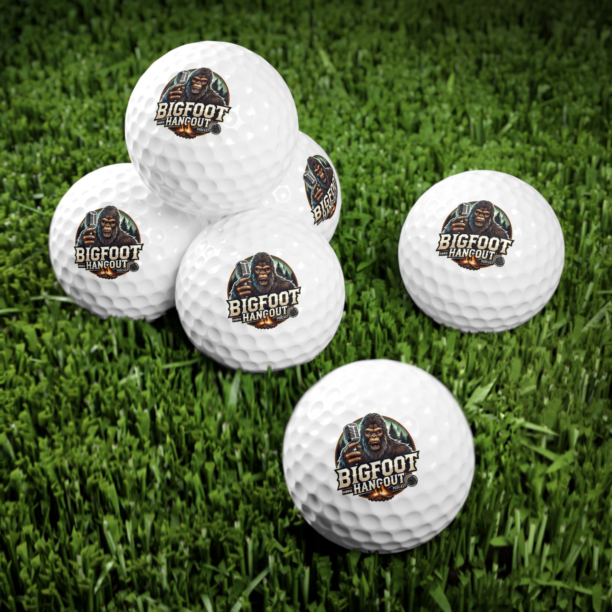 The Bigfoot Hangout Golf Balls, 6pcs