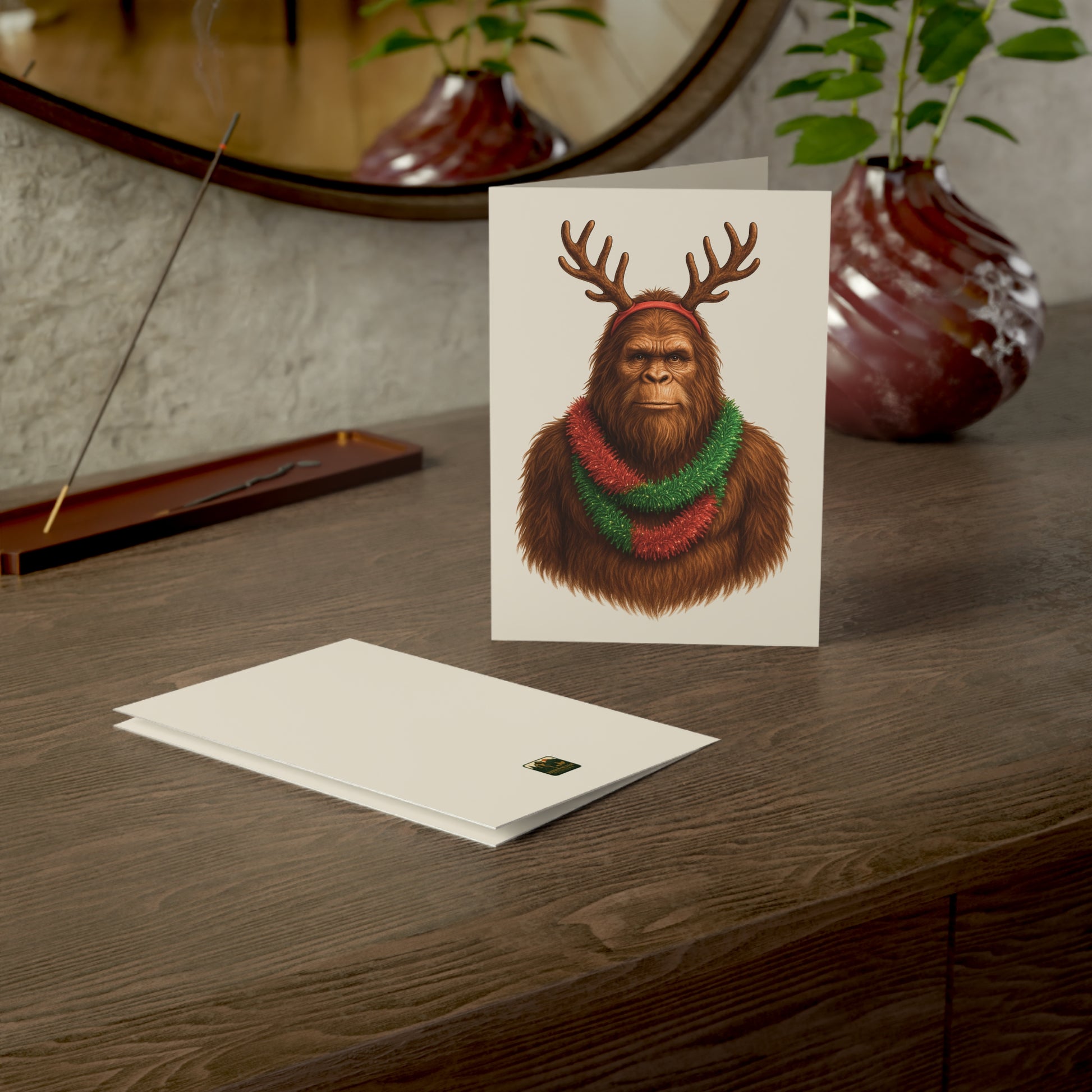 Reindeer Squatch – Legendary Christmas Card Set
