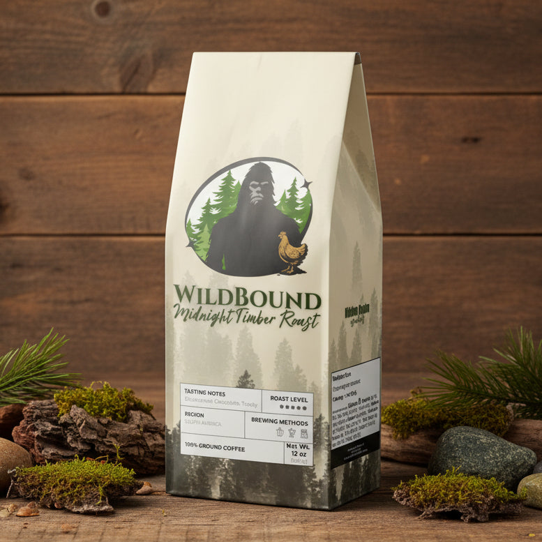 WildBound Midnight Timber Roast Coffee Blend (Dark French Roast) - Hidden Realm Essentials