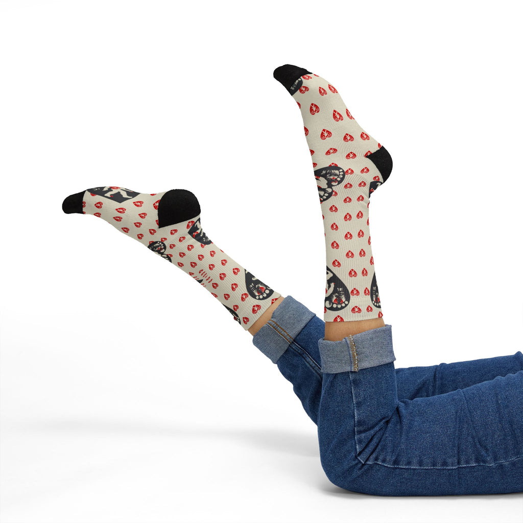 Heart of the Wild – Bigfoot Romance Crew Socks